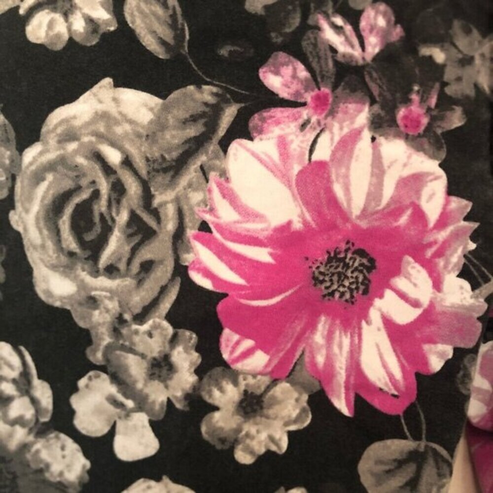 Candie's gray/pink floral skinny jeans sz 5 (juniors') - Picture 6 of 8